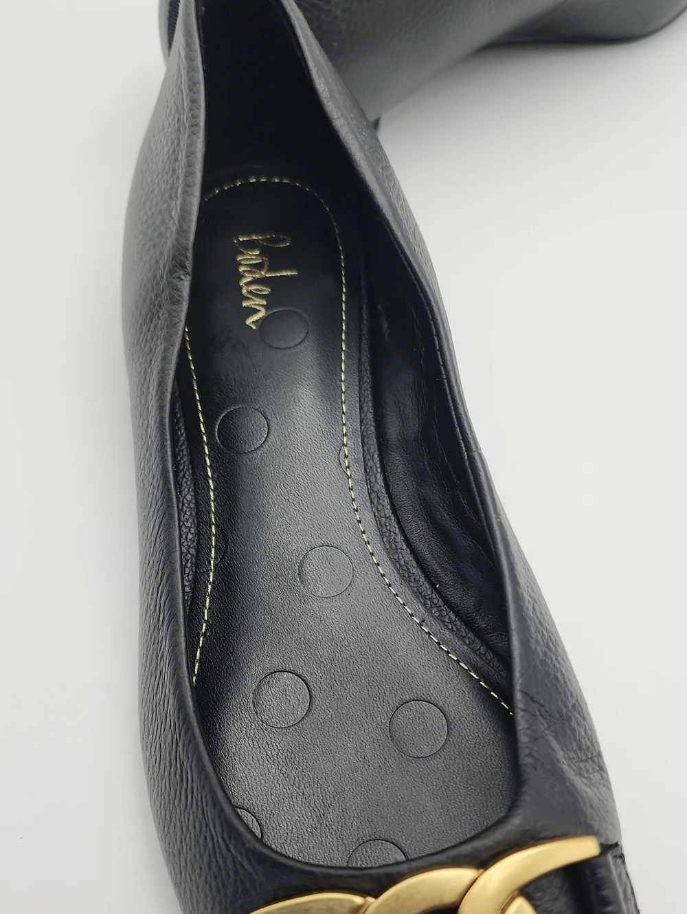 Boden Iris Snaffle Black Ballet Flats Size 39